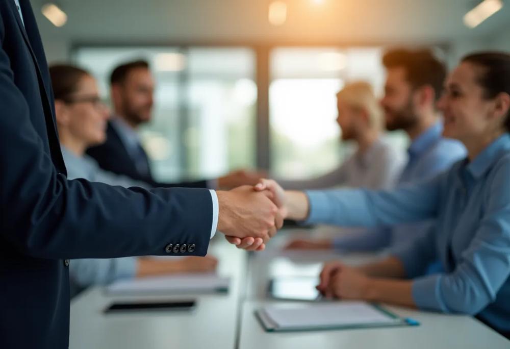 Business handshake