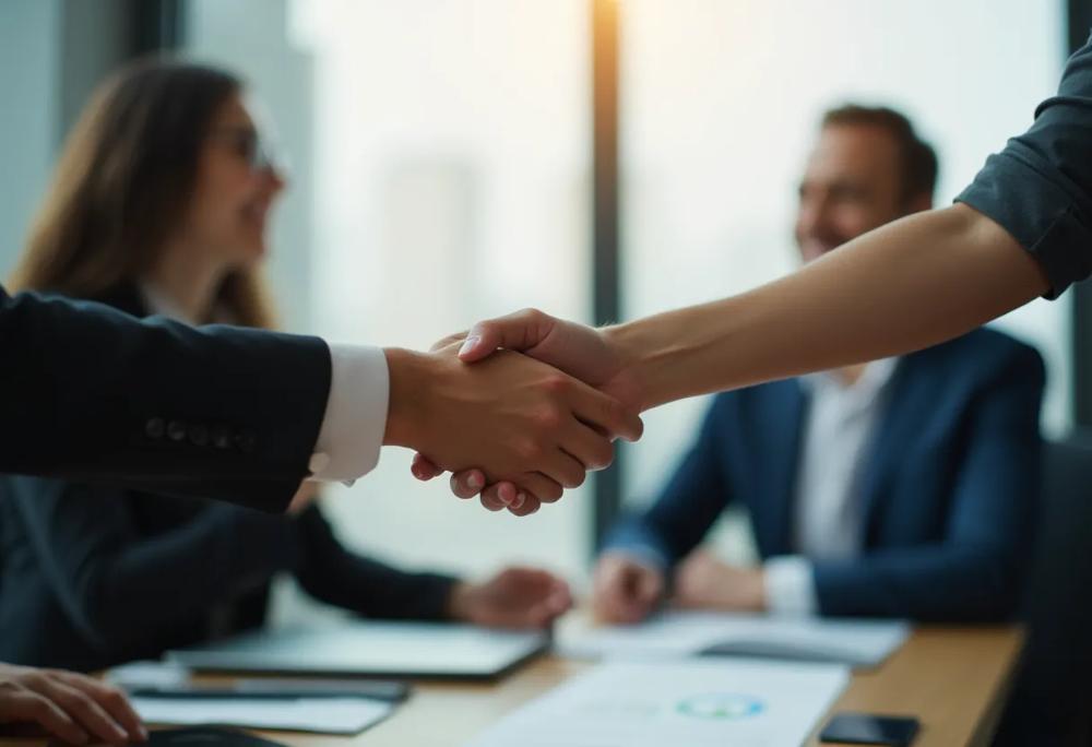 Business handshake